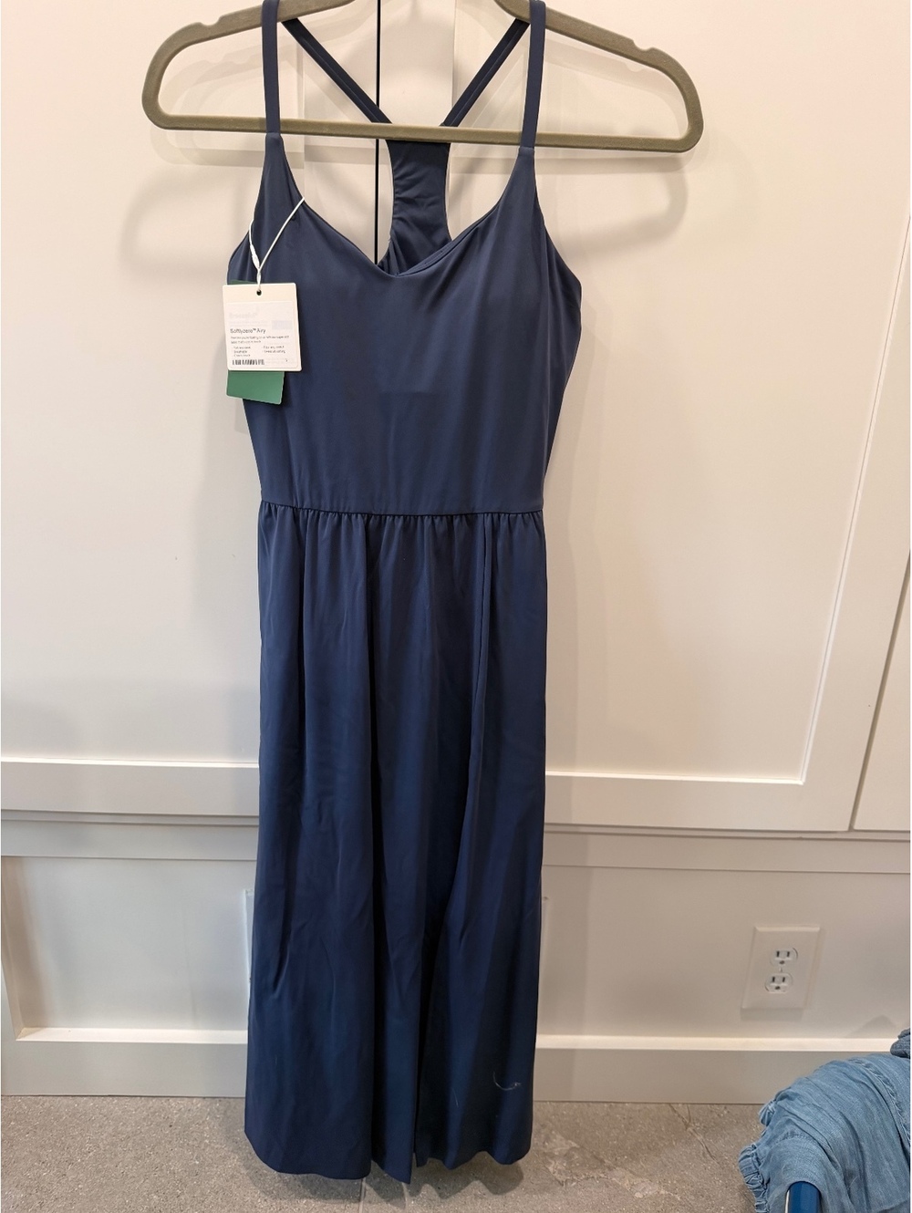 Halara performance material dress with built in bra